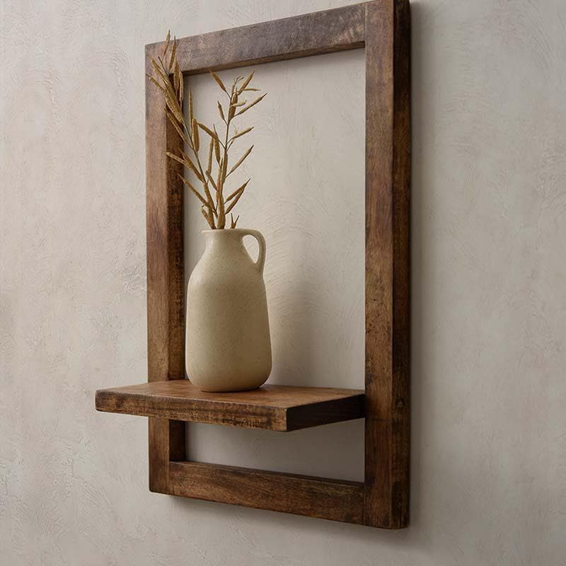 Buy Minimalist Rectangle Wooden Shelf at Vaaree online | Beautiful Wall & Book Shelves to choose from