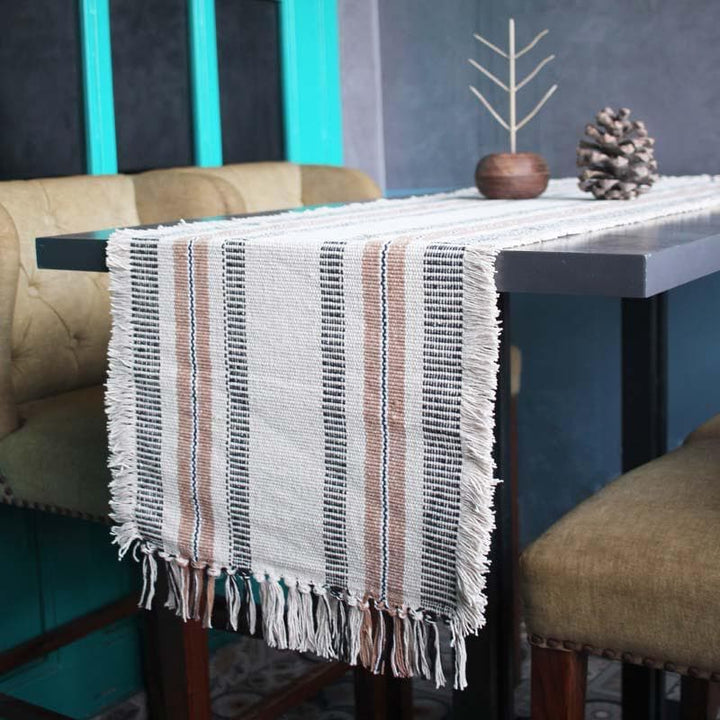 Buy Modern Woven Stripe Table Runner at Vaaree online