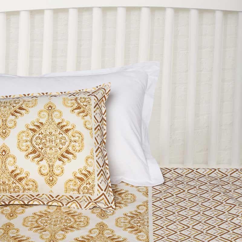 Buy Mustard Groovy Bedsheet at Vaaree online | Beautiful Bedsheets to choose from