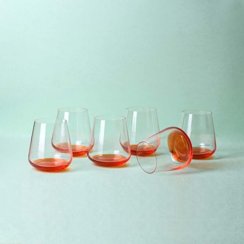 Buy Orange Ombre Wine Tumbler - Set of Six at Vaaree online | Beautiful Wine Tumbler to choose from