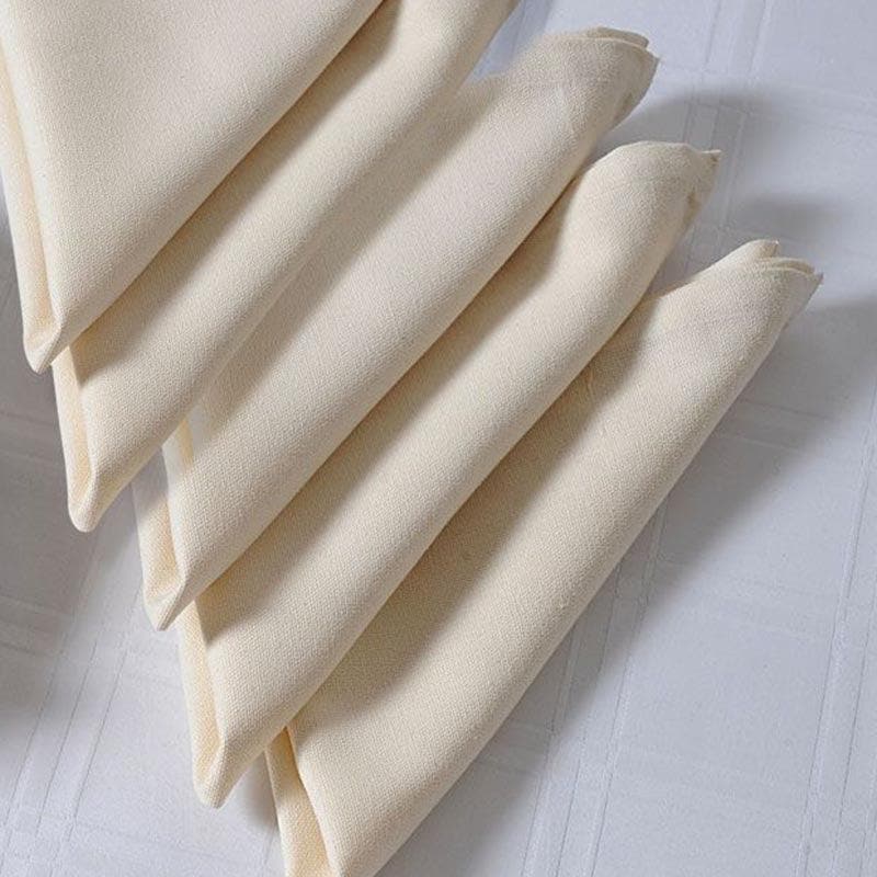Buy Pearl White Cotton Dinner Napkins - Set Of Six at Vaaree online | Beautiful Table Napkin to choose from