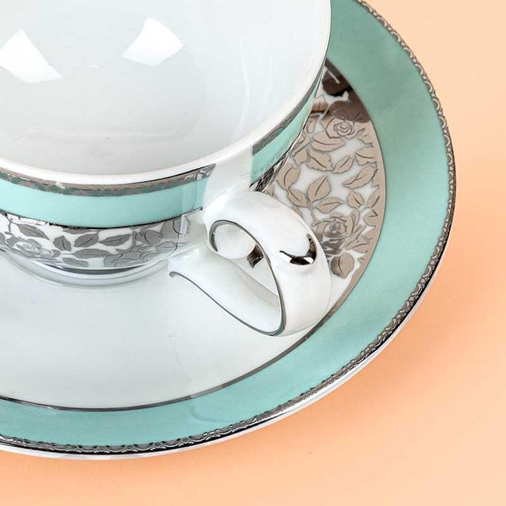 Buy Plume Tea Cup & Saucer (Set of Six) at Vaaree online