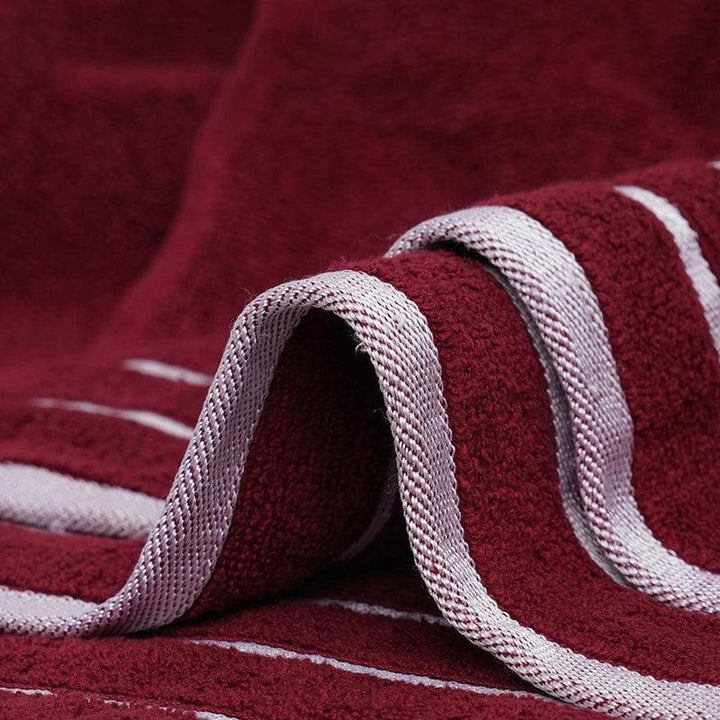 Buy Red Oh-so-soft Towel (Set of Six) at Vaaree online | Beautiful Towel Sets to choose from