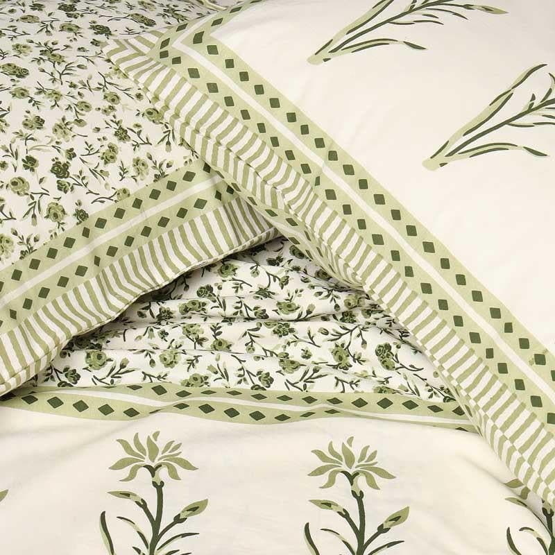 Buy Sage Floral Bedsheet at Vaaree online | Beautiful Bedsheets to choose from