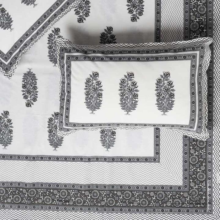 Buy Smokey Floret Bedsheet at Vaaree online | Beautiful Bedsheets to choose from
