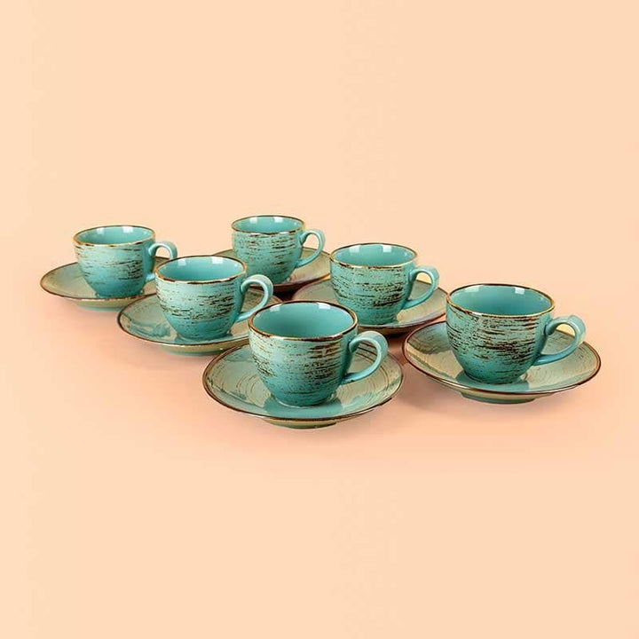Buy Sonoran Gold Cup & Saucer - Set of Six at Vaaree online | Beautiful Tea Cup to choose from