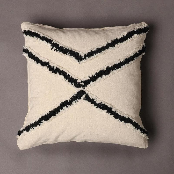 Buy Streaky Monochrome-y Cushion Cover at Vaaree online | Beautiful Cushion Covers to choose from