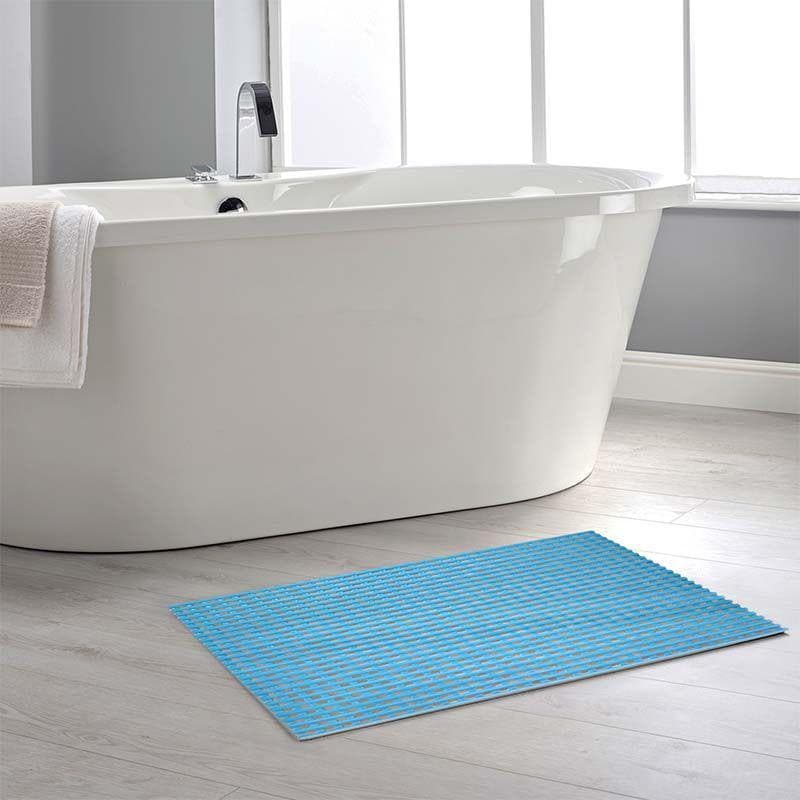 Buy Transparent Blue Anti Slip Shower Mat at Vaaree online | Beautiful Bath Mats to choose from