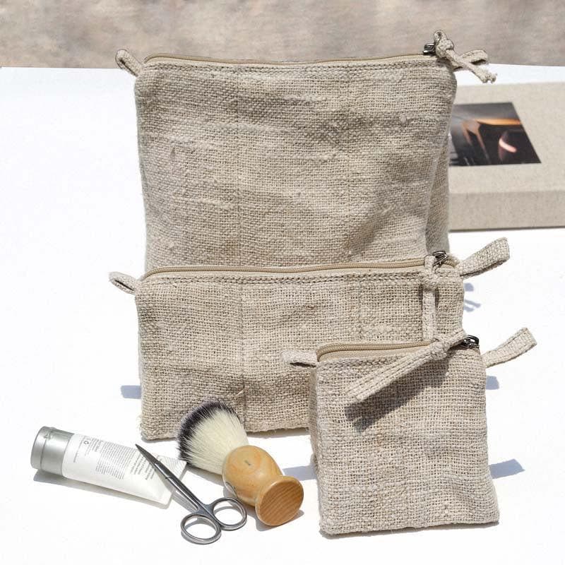 Buy Trikaya Hemp Pouches - Set Of Three at Vaaree online | Beautiful Storage Pouch to choose from