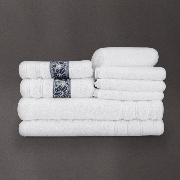 Buy White Silly Cuddly Towel (Set of Eight) at Vaaree online | Beautiful Towel Sets to choose from