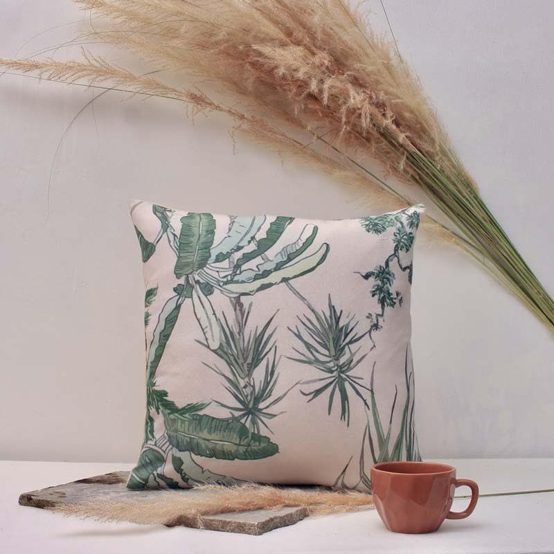Buy Yucca Print Cushion Cover at Vaaree online | Beautiful Cushion Covers to choose from