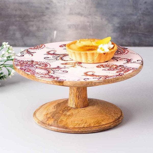 Buy Hygge Cake Stand - Pink & Brown Cake Stand from Vaaree