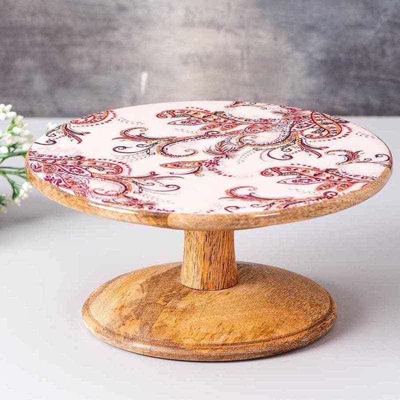 Buy Hygge Cake Stand - Pink & Brown Cake Stand from Vaaree