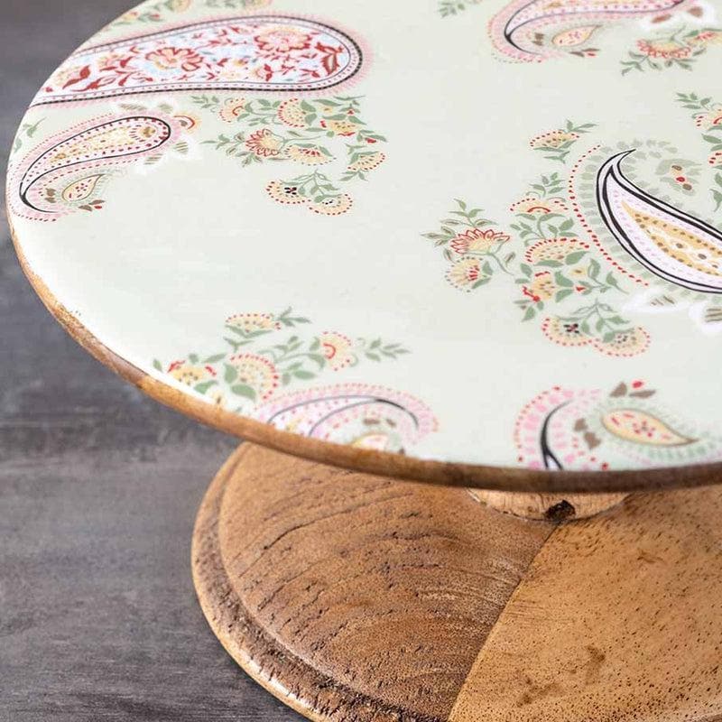 Buy Hygge Cake Stand - Pink Paisley Cake Stand from Vaaree