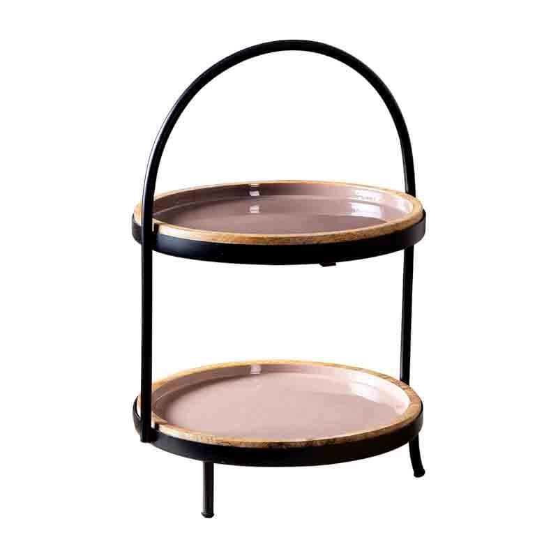 Cake Stand - Medina Buffet Organizer - Brown