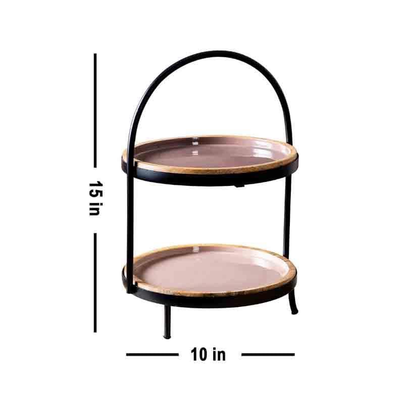 Cake Stand - Medina Buffet Organizer - Brown