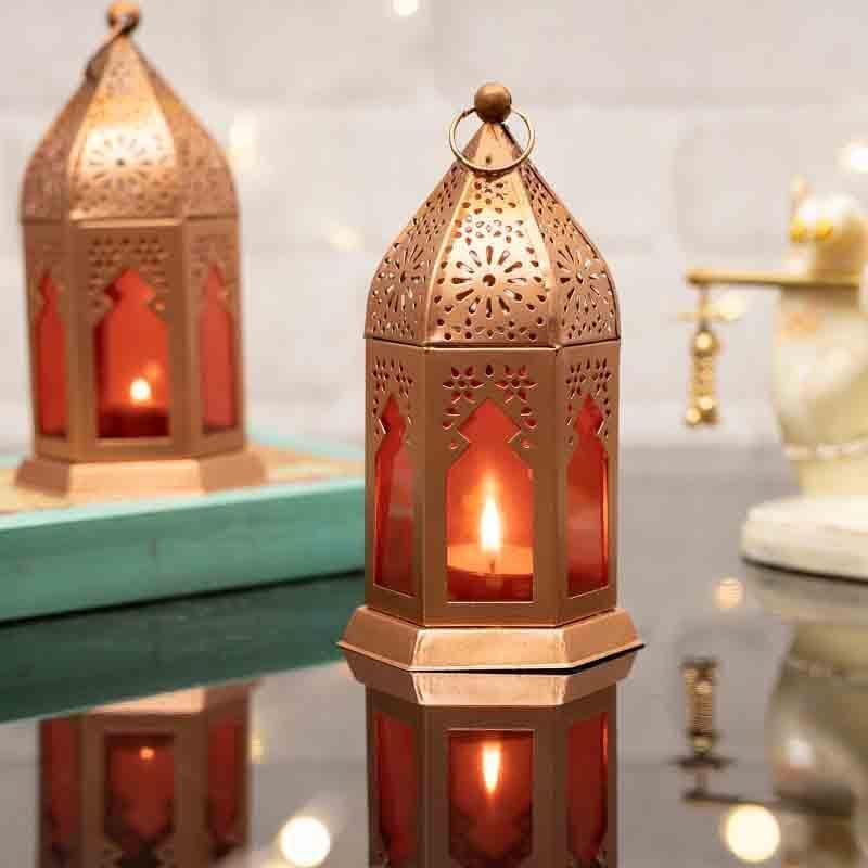 Buy Gazal Moroccan Lantern - Set Of Two Candle Holders from Vaaree