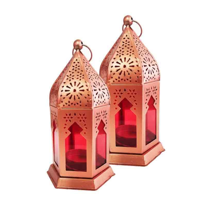 Buy Gazal Moroccan Lantern - Set Of Two Candle Holders from Vaaree