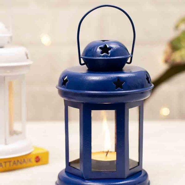 Buy Old School Lantern - Set Of Two Candle Holders from Vaaree