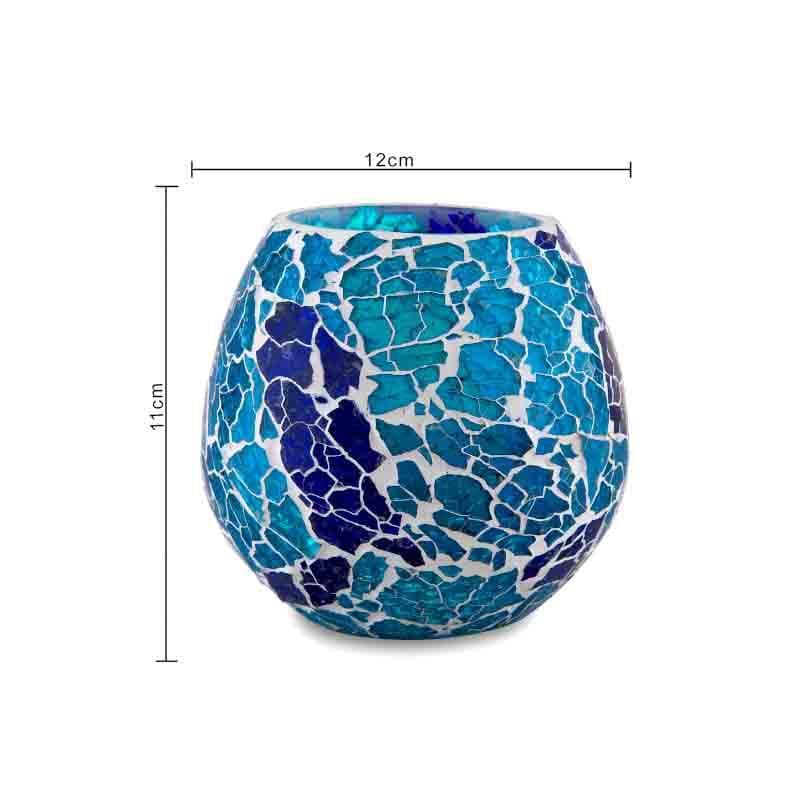 Buy Seashore Mosaic Candle Holder - Set Of Two Candle Holders from Vaaree