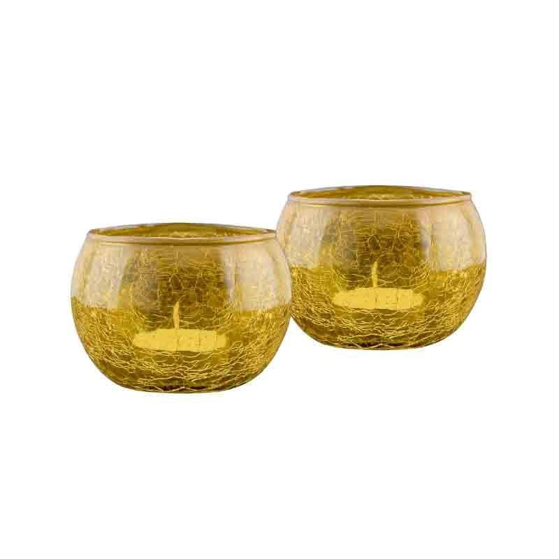 Buy Sunshine Mosaic Candle Holder - Set Of Two Candle Holders from Vaaree