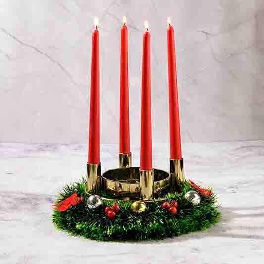 Buy Cherry Night Taper Candle- Set Of Four Candles from Vaaree