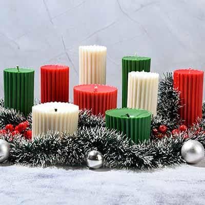 Buy Christmas Saga Candle- Set Of Nine Candles from Vaaree