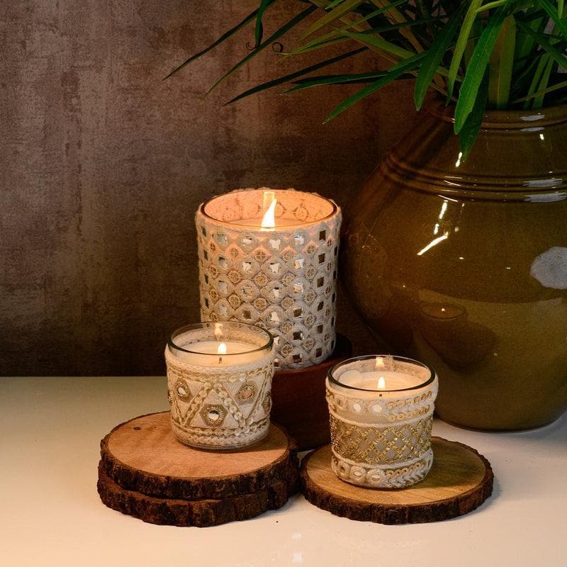 Buy Destiny Soy Candles - Set of 3 Candles from Vaaree