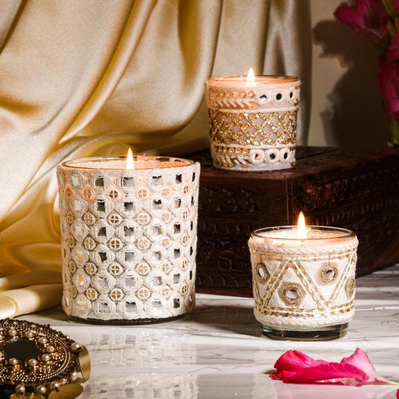 Buy Destiny Soy Candles - Set of 3 Candles from Vaaree