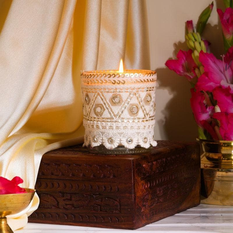 Buy Gratitude & Destiny Candles - Set Of 2 Candles from Vaaree