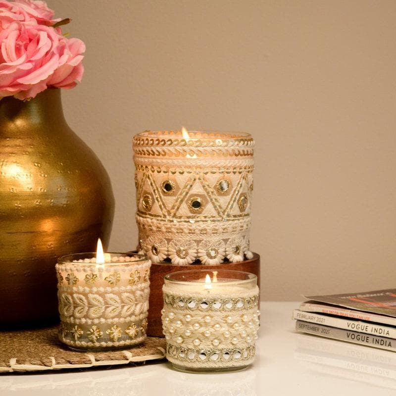 Buy Gratitude Soy Candles - Set of 3 Candles from Vaaree