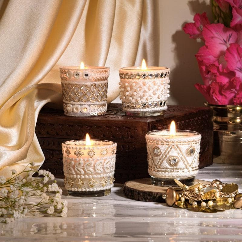 Buy Holy Desire Soy Candles- Set Of Four Candles from Vaaree