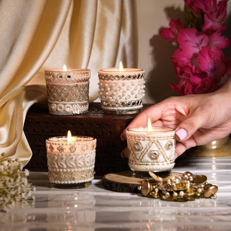 Buy Holy Desire Soy Candles- Set Of Four Candles from Vaaree