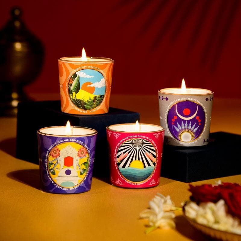 Buy Lady Luck Votive Candle- Set Of Four Candles from Vaaree