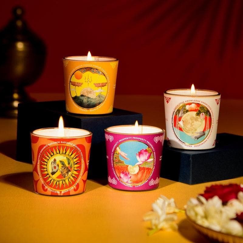 Buy Phulo Phalo Votive Candle- Set Of Four Candles from Vaaree