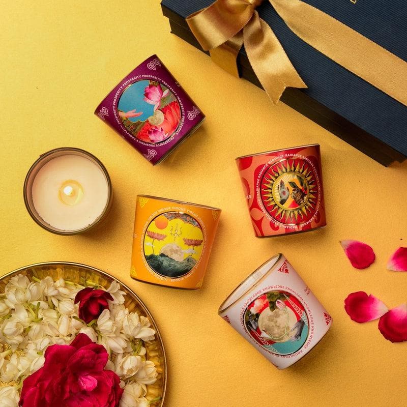 Buy Phulo Phalo Votive Candle- Set Of Four Candles from Vaaree