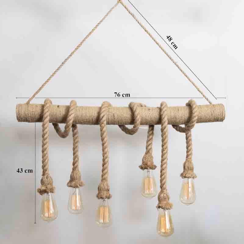 Buy Amber Rope Chandelier Ceiling Lamp from Vaaree