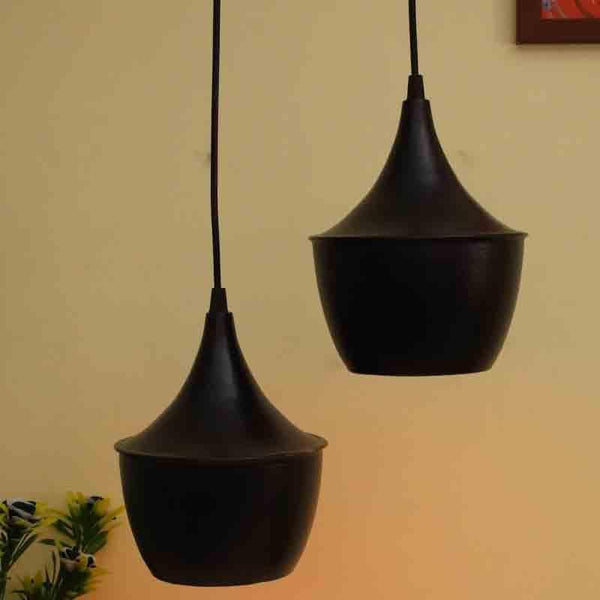 Ceiling Lamp - Black Magique Hanging Light - Set Of Two