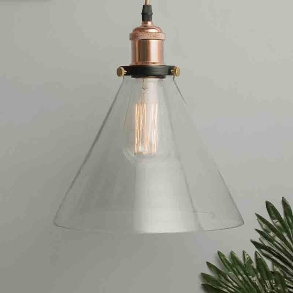 Ceiling Lamp - Conica Glass Celing Lamp - Gold