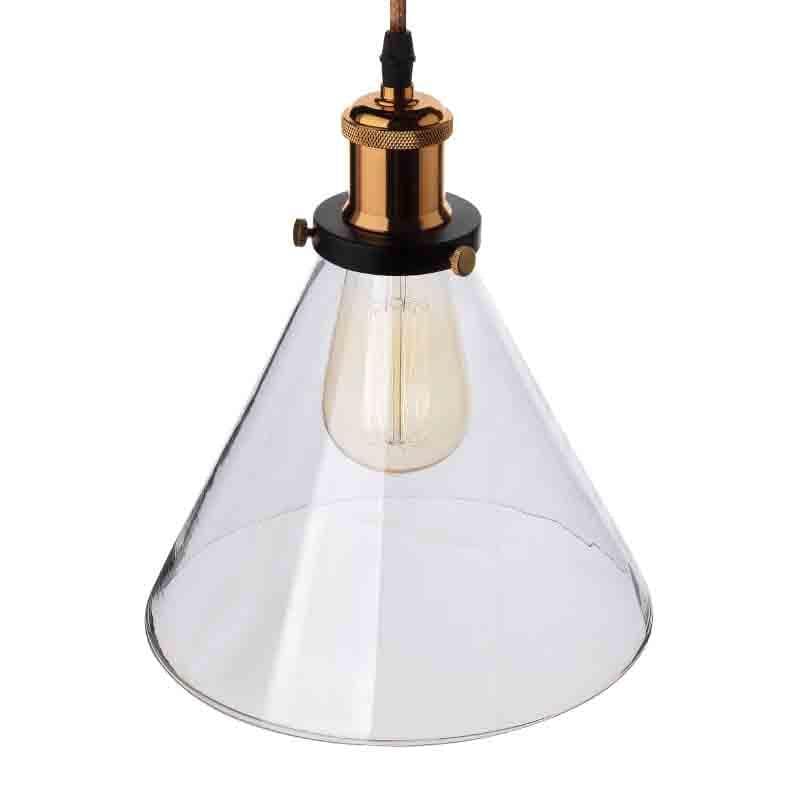 Buy Conica Glass Celing Lamp - Gold Ceiling Lamp from Vaaree