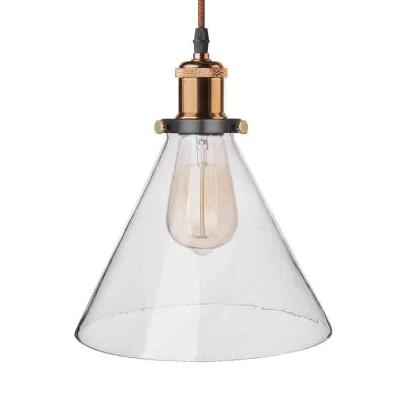 Buy Conica Glass Celing Lamp - Gold Ceiling Lamp from Vaaree