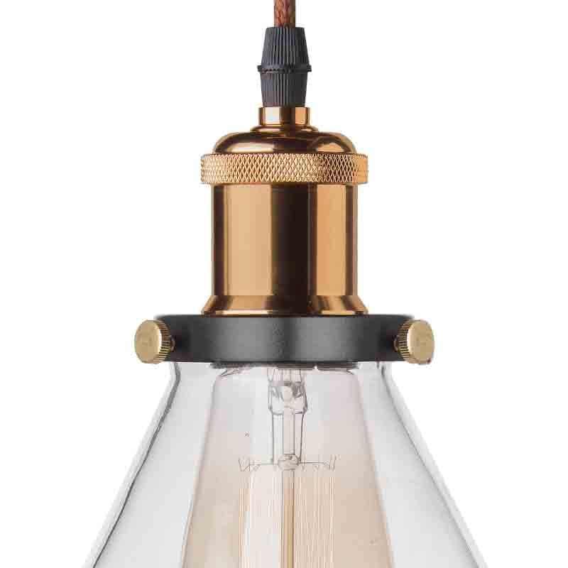 Buy Conica Glass Celing Lamp - Gold Ceiling Lamp from Vaaree