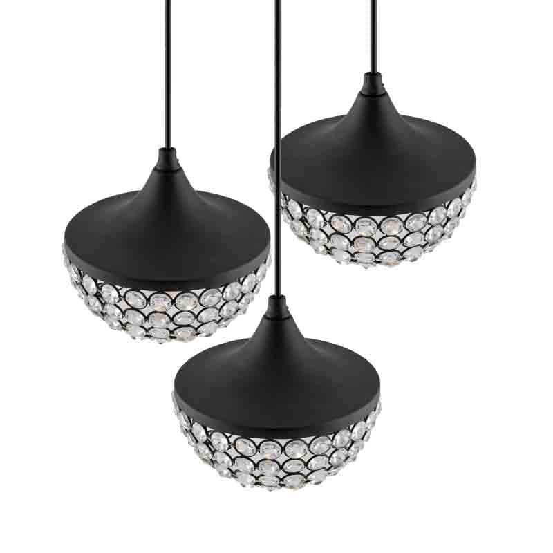 Buy Crystal Crown Hanging Clustered Light Ceiling Lamp from Vaaree