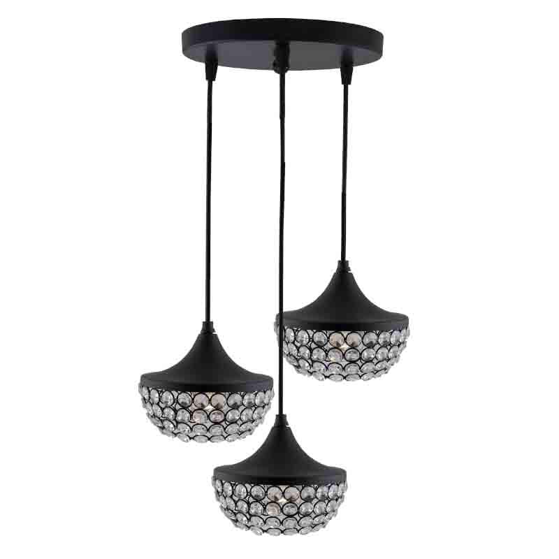 Buy Crystal Crown Hanging Clustered Light Ceiling Lamp from Vaaree