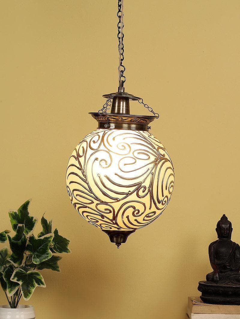 Buy Golden Globe Hanging Lamp Ceiling Lamp from Vaaree