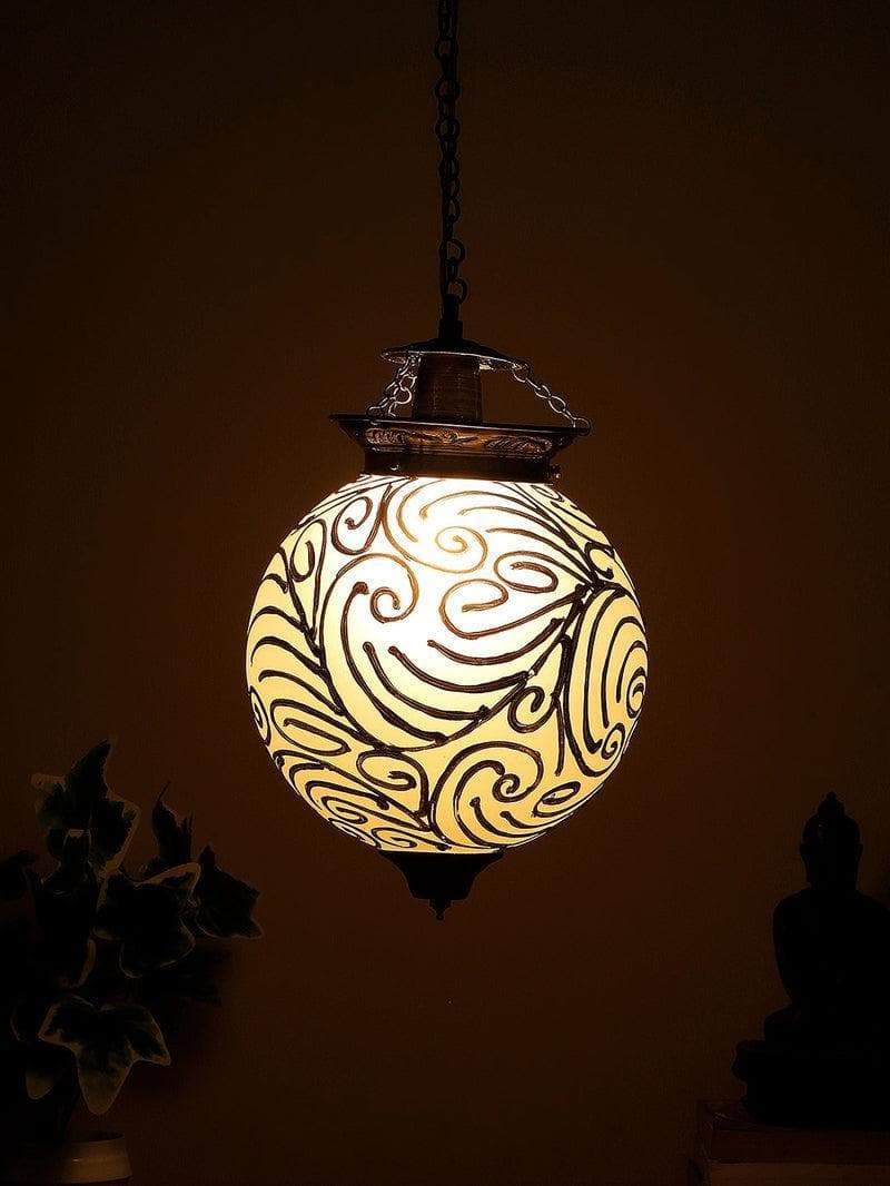 Buy Golden Globe Hanging Lamp Ceiling Lamp from Vaaree