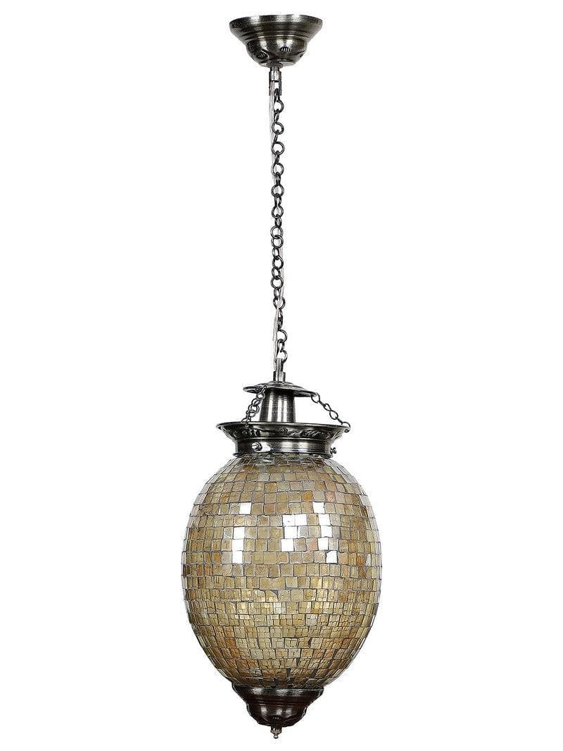 Buy Groove In Golden Hanging Lamp Ceiling Lamp from Vaaree