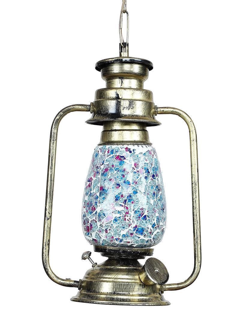 Buy Indigo Mosaic Lantern Lamp Ceiling Lamp from Vaaree