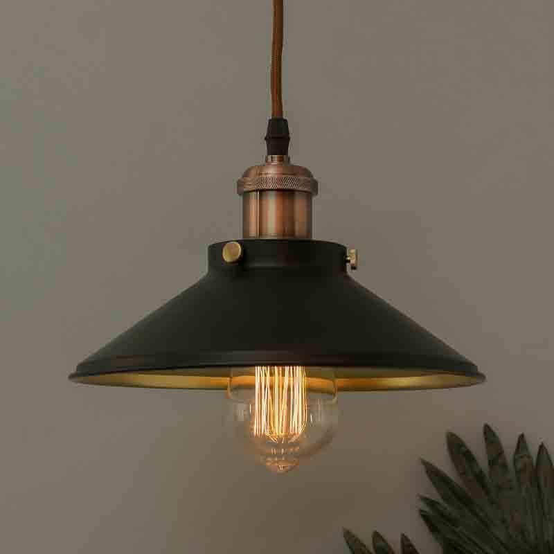 Buy Ceiling Lamp - Iris Ceiling Lamp - Black/Brown at Vaaree online
