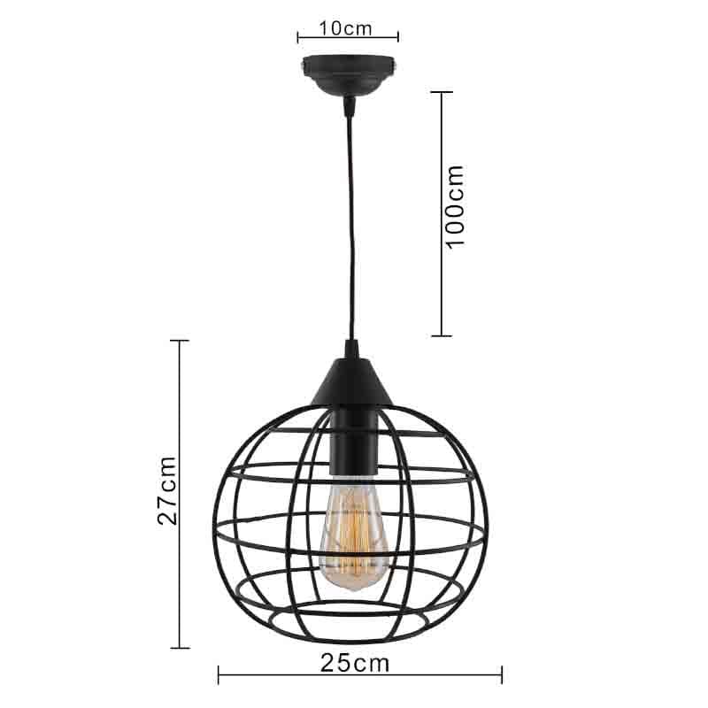 Buy Mesh Ball Hanging Lamp - Black Ceiling Lamp from Vaaree